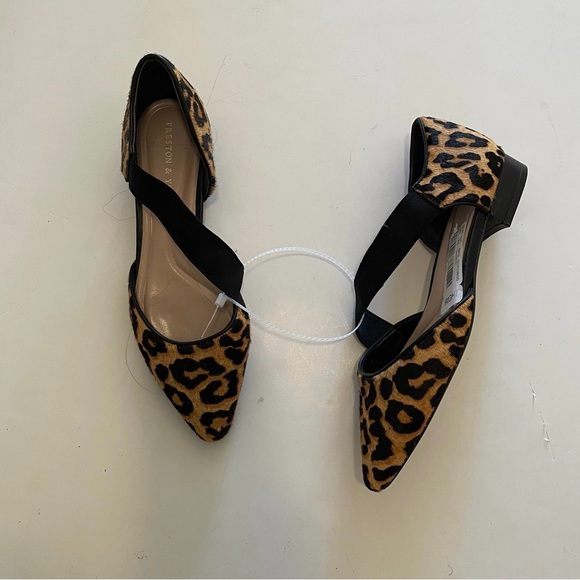 Asymmetrical Leopard Print Haircaff Preston &York Women’s Flat - Picture 5 of 8